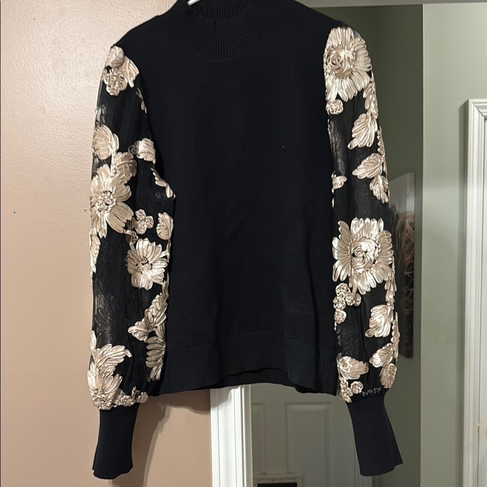 JODIFL Black Ribbed Sweater